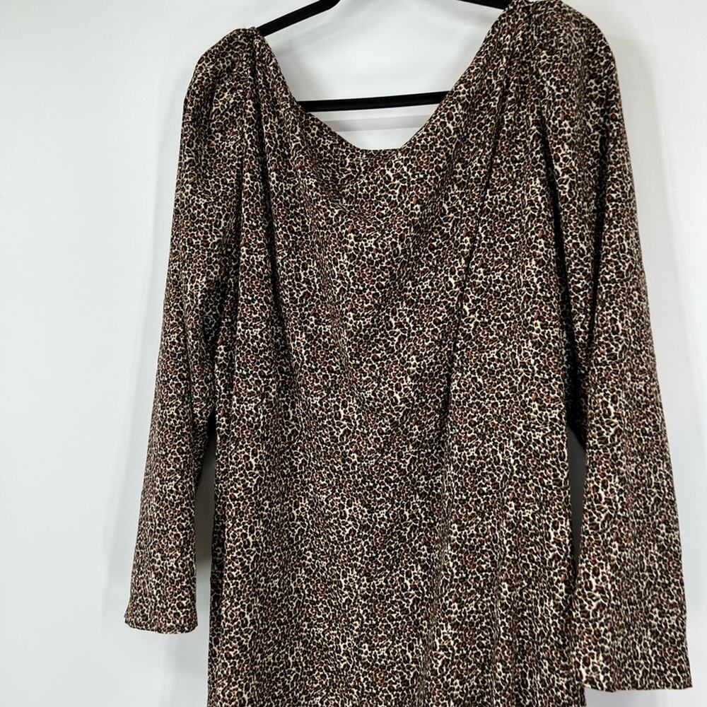 ASOS Design Curve Leopard Print Square Neck Maxi … - image 7